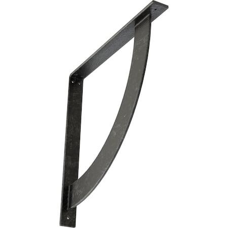 Ekena Millwork Bulwark Steel Bracket, Antiqued Silver 2"W x 20"D x 20"H BKTM02X20X20BUASV